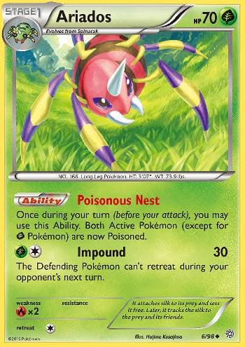 Carta Ariados (6/98) do set Origens Ancestrais — Pokémon TCG | Bynx