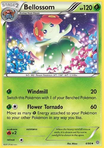 Carta Bellossom (4/98) do set Origens Ancestrais — Pokémon TCG | Bynx