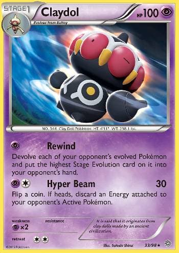 Carta Claydol (33/98) do set Origens Ancestrais — Pokémon TCG | Bynx