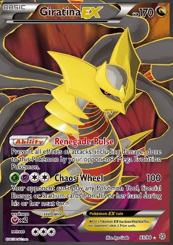 Carta Giratina-EX (93/98) do set Origens Ancestrais — Pokémon TCG | Bynx