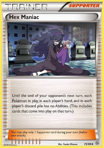 Carta Hex Maniac (75/98) do set Origens Ancestrais — Pokémon TCG | Bynx