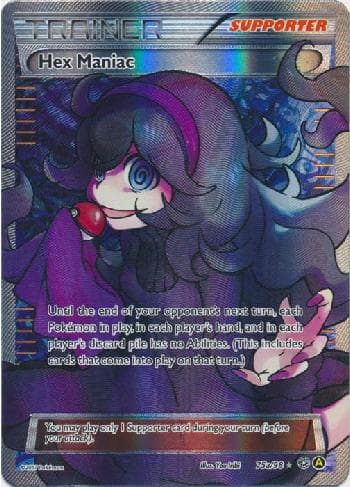 Carta Hex Maniac (75a/98) do set Origens Ancestrais — Pokémon TCG | Bynx