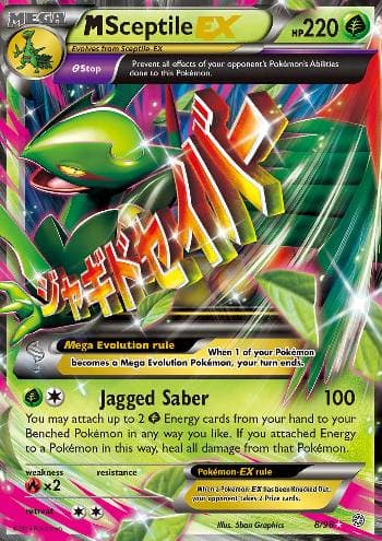 Carta M Sceptile-EX (8/98) do set Origens Ancestrais — Pokémon TCG | Bynx