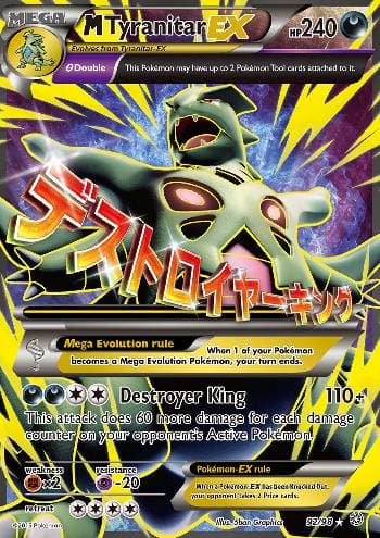 Carta M Tyranitar-EX (92/98) do set Origens Ancestrais — Pokémon TCG | Bynx
