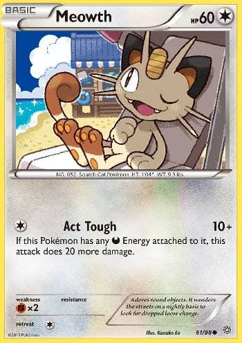 Meowth (61/98) — Origens Ancestrais