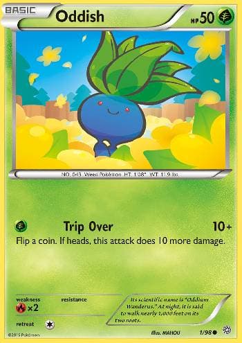 Carta Oddish (1/98) do set Origens Ancestrais — Pokémon TCG | Bynx