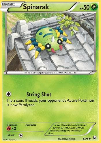 Carta Spinarak (5/98) do set Origens Ancestrais — Pokémon TCG | Bynx