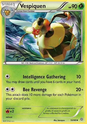 Carta Vespiquen (10/98) do set Origens Ancestrais — Pokémon TCG | Bynx