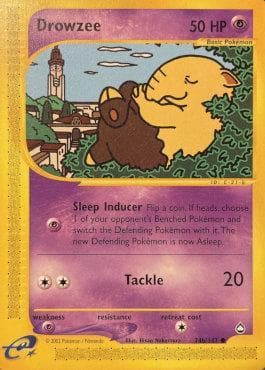 Carta Drowzee (74b/147) do set Aquapolis — Pokémon TCG | Bynx
