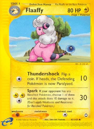 Carta Flaaffy (47/147) do set Aquapolis — Pokémon TCG | Bynx