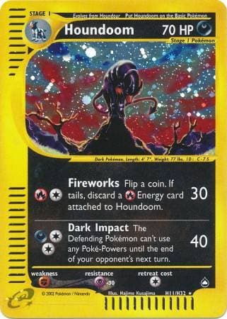 Carta Houndoom (H11/147) do set Aquapolis — Pokémon TCG | Bynx