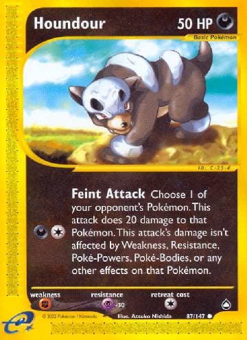 Carta Houndour (87/147) do set Aquapolis — Pokémon TCG | Bynx