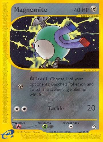Magnemite (52/147) — Aquapolis
