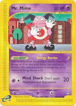 Carta Mr. Mime (95a/147) do set Aquapolis — Pokémon TCG | Bynx
