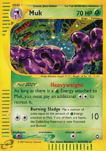 Carta Muk (H17/147) do set Aquapolis — Pokémon TCG | Bynx