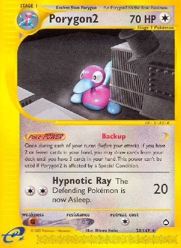 Carta Porygon2 (28/147) do set Aquapolis — Pokémon TCG | Bynx