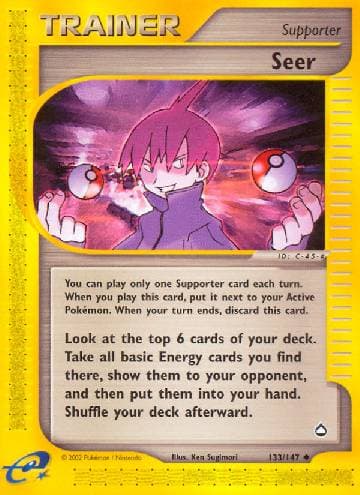 Carta Seer (133/147) do set Aquapolis — Pokémon TCG | Bynx