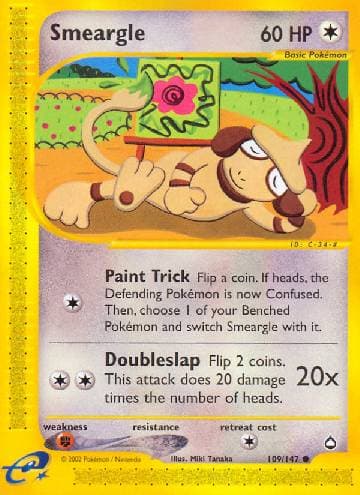 Carta Smeargle (109/147) do set Aquapolis — Pokémon TCG | Bynx