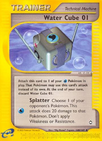 Carta Water Cube 01 (140/147) do set Aquapolis — Pokémon TCG | Bynx
