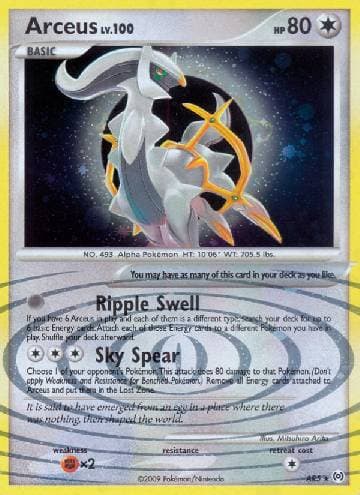 Carta Arceus (AR5/99) do set Arceus — Pokémon TCG | Bynx