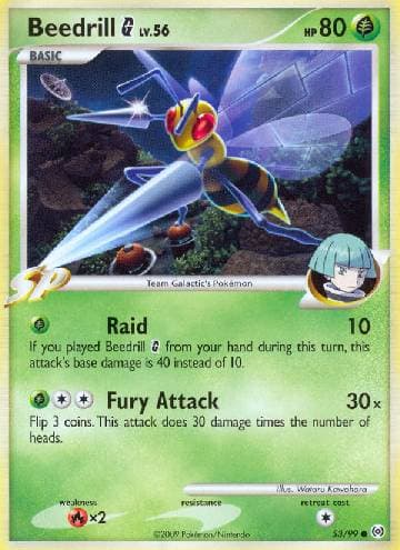Beedrill G (53/99) — Arceus