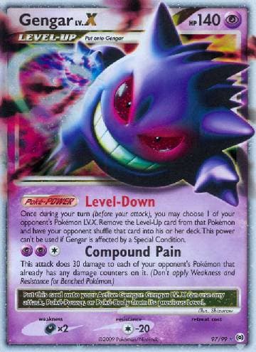 Carta Gengar LV.X (97/99) do set Arceus — Pokémon TCG | Bynx