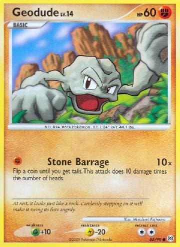 Carta Geodude (65/99) do set Arceus — Pokémon TCG | Bynx