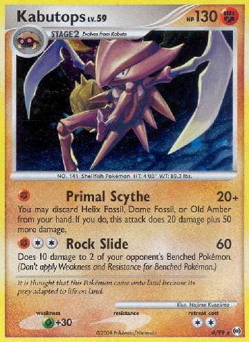 Carta Kabutops (4/99) do set Arceus — Pokémon TCG | Bynx