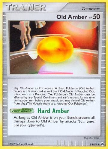 Carta Old Amber (89/99) do set Arceus — Pokémon TCG | Bynx