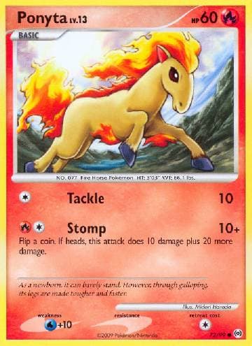 Carta Ponyta (72/99) do set Arceus — Pokémon TCG | Bynx