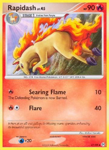 Carta Rapidash (47/99) do set Arceus — Pokémon TCG | Bynx