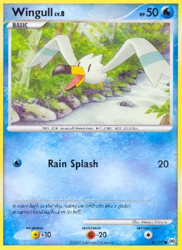 Carta Wingull (81/99) do set Arceus — Pokémon TCG | Bynx