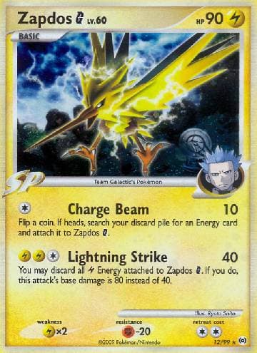 Zapdos G (12/99) — Arceus