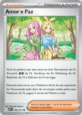 Carta Anthea & Concordia (182/217) do set Liga BR — ASC — Pokémon TCG | Bynx