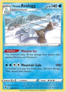 Carta Avalugg de Hisui / Hisuian Avalugg (048/189) #048 — Pokémon TCG | Bynx