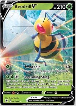 Carta Beedrill-V (001/189) do set Estrelas Radiantes — Pokémon TCG | Bynx