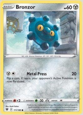 Carta Bronzor (111/189) do set Estrelas Radiantes — Pokémon TCG | Bynx