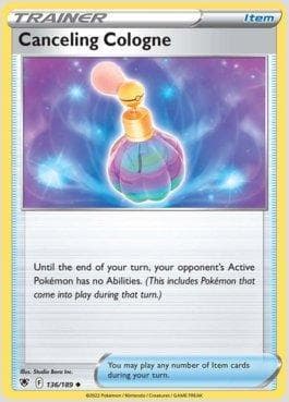 Carta Canceling Cologne (136/189) do set Estrelas Radiantes — Pokémon TCG | Bynx