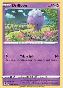 Carta Drifloon (063/189) do set Estrelas Radiantes — Pokémon TCG | Bynx