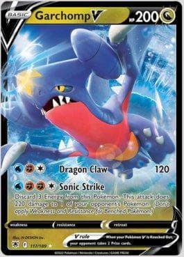 Carta Garchomp-V (117/189) do set Estrelas Radiantes — Pokémon TCG | Bynx