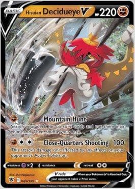 Carta Hisuian Decidueye-V (083/189) do set Estrelas Radiantes — Pokémon TCG | Bynx