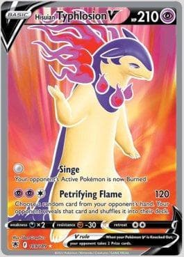 Carta Hisuian Typhlosion-V (169/189) do set Estrelas Radiantes — Pokémon TCG | Bynx