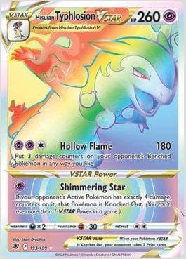 Carta Hisuian Typhlosion-VSTAR (193/189) do set Estrelas Radiantes — Pokémon TCG | Bynx