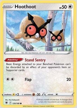Carta Hoothoot (120/189) do set Estrelas Radiantes — Pokémon TCG | Bynx