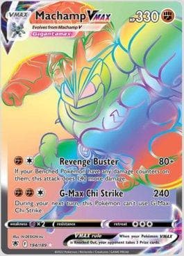 Carta Machamp-VMAX (194/189) do set Estrelas Radiantes — Pokémon TCG | Bynx