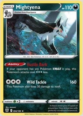 Carta Mightyena (096/189) do set Estrelas Radiantes — Pokémon TCG | Bynx