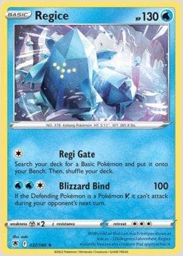 Carta Regice (037/189) do set Estrelas Radiantes — Pokémon TCG | Bynx