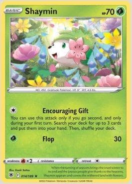 Carta Shaymin (014/189) do set Estrelas Radiantes — Pokémon TCG | Bynx