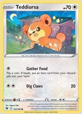 Carta Teddiursa (122/189) do set Estrelas Radiantes — Pokémon TCG | Bynx