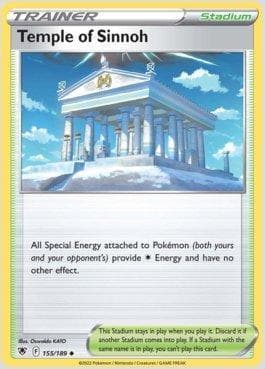Carta Temple of Sinnoh (155/189) do set Estrelas Radiantes — Pokémon TCG | Bynx